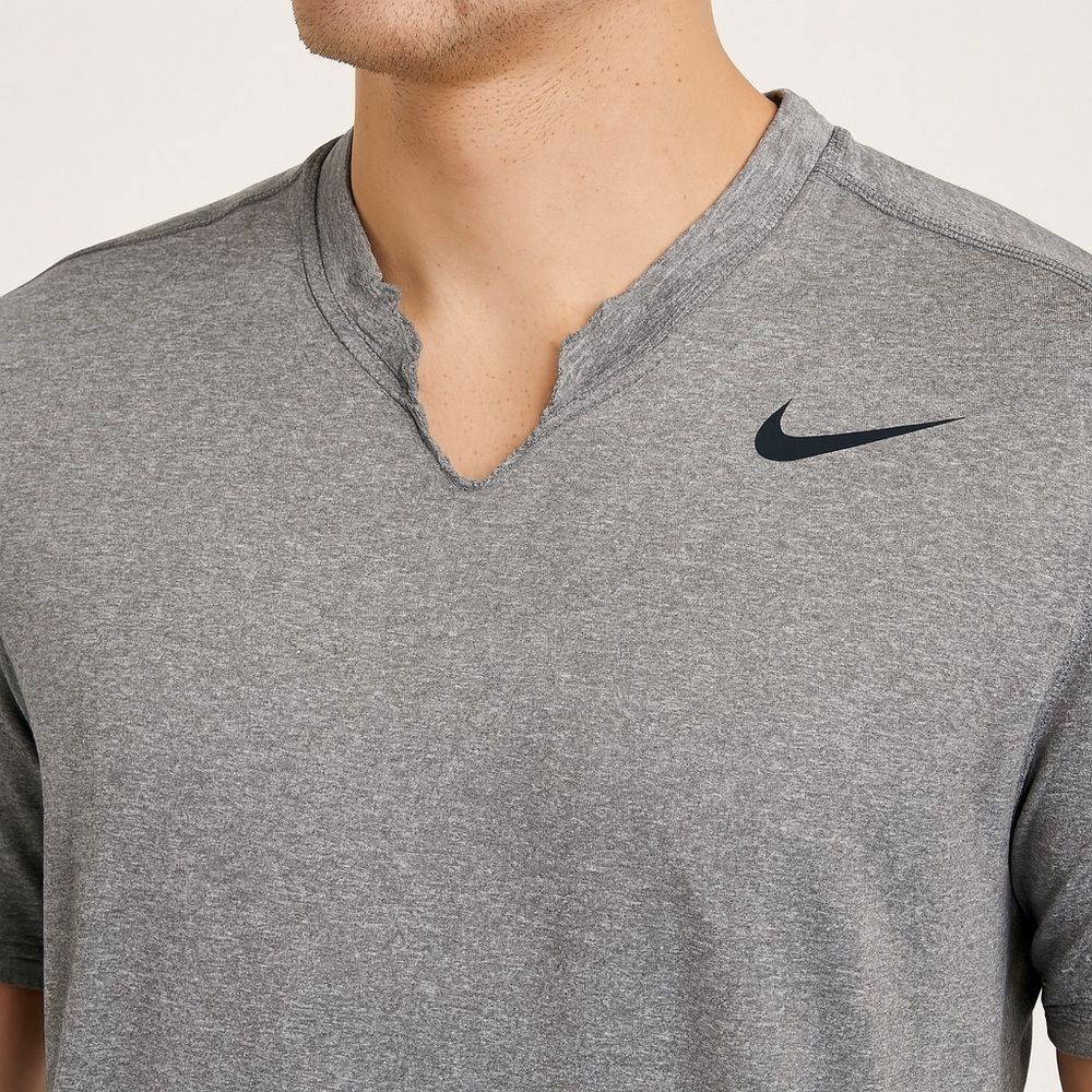 Nike Pro Combat Dri-FIT Men's Gray Athletic Training T-Shirt Size Small